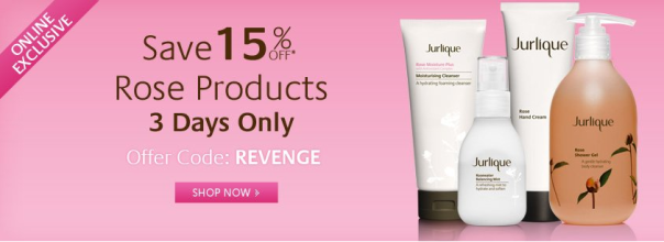 * Online Offer * 15% off Rose Products 3 DAYS ONLY.