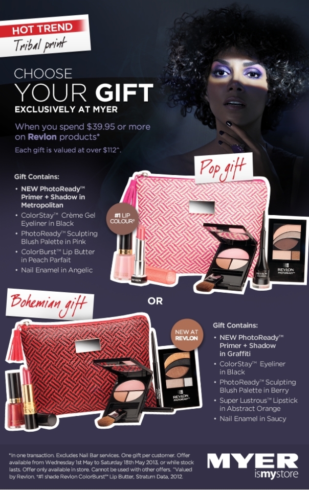 GIFT Time at Myer with Revlon.