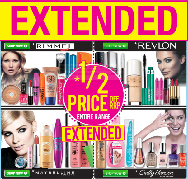 EXTENDED!!! 1/2 price sale at Chemist Warehouse.